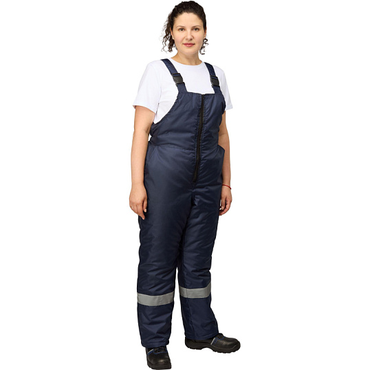 Полукомбинезон рабочий зимний женский з46-ПК синий (р.52-54) 182-188