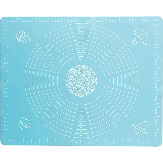 Коврик для раскатки теста и выпечки BLS-19x15 с разметкой,48x38см,985813