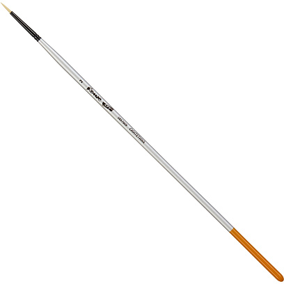 Кисть художественная Комус Арт синтетика жесткая, кругл., №2, длинная ручка