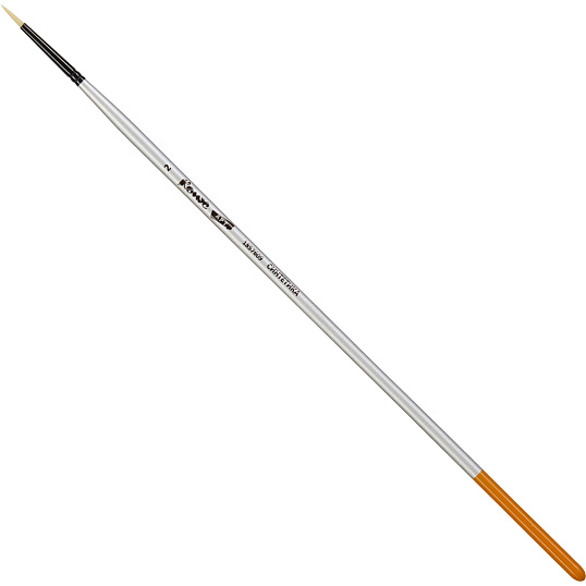 Кисть художественная Комус Арт синтетика жесткая, кругл., №2, длинная ручка