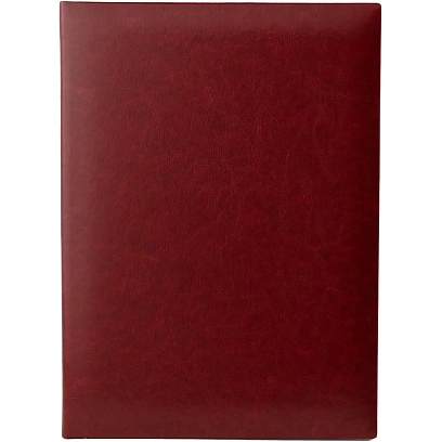 Папка адресная НЕБРАСКА, бордо, выклейка бархат, А4 (188343)