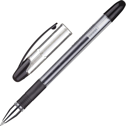 Ручка гелевая неавтомат. Attache Gelios-020 черный стерж, 0,5 мм,манж