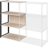 Полустеллаж для документов K-Loft  241H021 645х400х1068 дуб сканд/черный