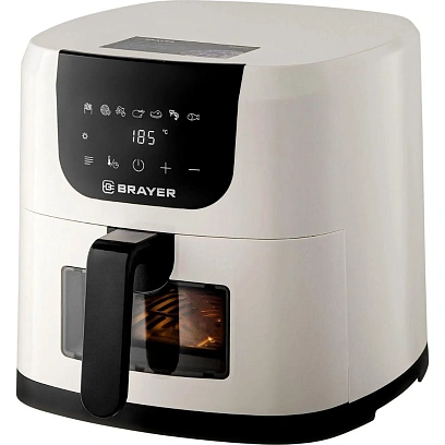 Аэрогриль BRAYER 2043BR,1500Вт,5л,t.200С,съем реш,тайм, LCD-дисплей,7 прогр