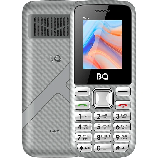 Мобильный телефон BQ 1860 Gem Gray (серый) (без СЗУ)