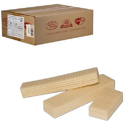 Вафли Любимые со сливочным вкусом 4,5кг/уп