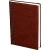 Ежедневник недатированный корич, тв.пер, 140х200, 160л, Lozanna AZ052/brown