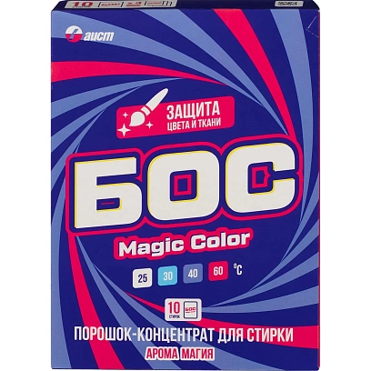 Порошок стиральный концентрат БОС Magic Color 10шт, 400г