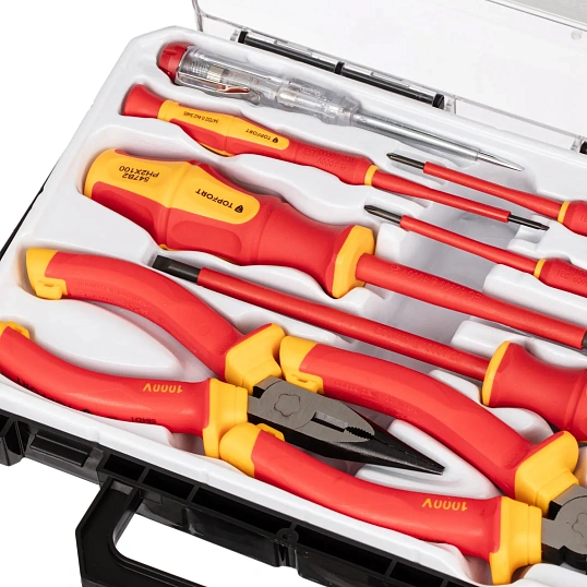 Набор диэлектрических инструментов Topfort 8 предметов (VDE 547608)