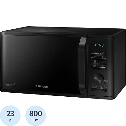 Микроволновая печь Samsung MG23K3515AK/BW,800вт,23л