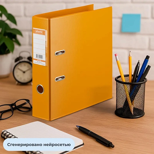 Папка-регистратор Strong Line  70мм, оранжевый,ПБП2,карм.кор