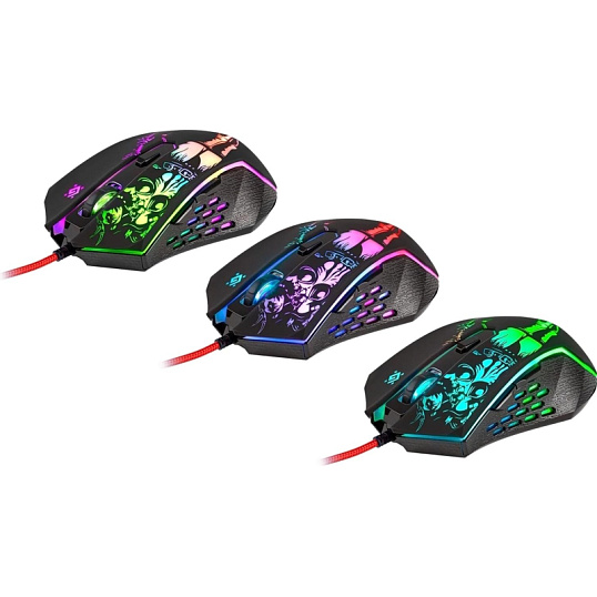 Мышь компьютерная Defender Sin'Sister GM-933 проводн.игр.6кн,7200dpi 52933