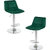 Стул барный LO_DOBRIN TAILOR LM-5017-N зеленый велюр MJ9-88/хром 2шт/уп