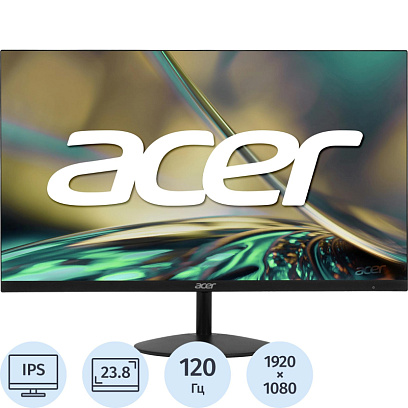 Монитор Acer 23,8 SA242YG0bi (UM.QS2CD.003) 16:9,IPS,FHD,120Hz, VGA,HDMI