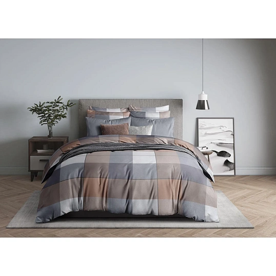 Постельное белье 2сп Макси  Бязь (нав.70х70-2шт),Cozy evening