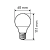 Лампа светодиодная Эра 13W E27 4000k нейт.бел. ст.колба LED A60-13W-840-E27