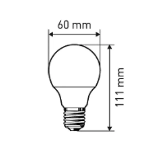 Лампа светодиодная Эра 13W E27 4000k нейт.бел. ст.колба LED A60-13W-840-E27
