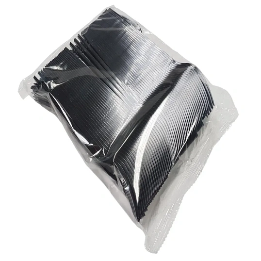 Вилка одноразовая столовая 165мм, ПС, черная, 4000шт/кор 