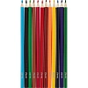 Карандаши цветные 12 цв/наб, 6-гранные Комус Класс Максики классические