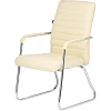 Конференц-кресло BN_TQ_Echair-806 VPU-1 кожзам бежевый, хром