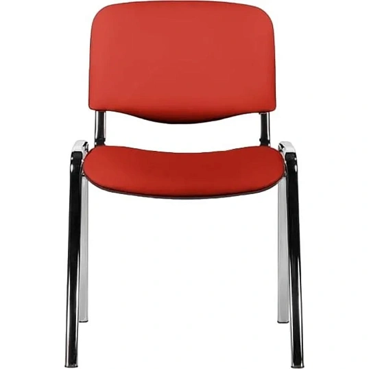 Стул UP_EChair Rio(ИЗО) хром, к/з красный Z29