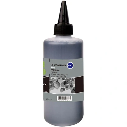 Чернила Cactus CS-EPT6641-250 T6641 чер. 250мл для Epson L100/L200/L300