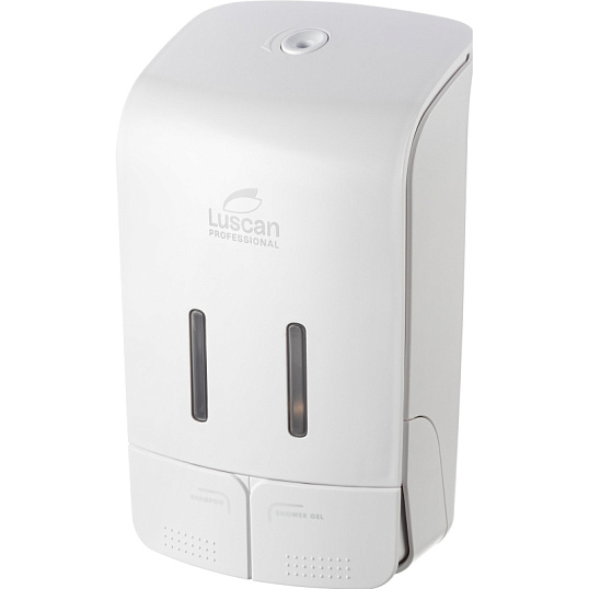Дозатор для жидкого мыла Luscan Professional Etalon 2x550мл белый