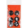 Набор значков  Аниме Готика 38мм  6 шт