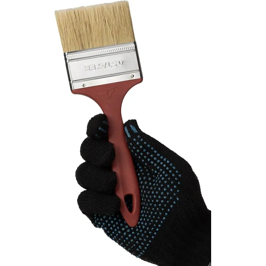 Кисть плоская STAYER UNIVERSAL-MASTER, натуральная щетина, 75мм 0107-75-Z01