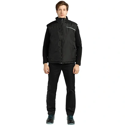 Жилет утепленный муж FIDJI3 черный р.XXL (арт. FIDJ3NOXX)