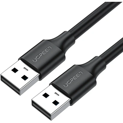 Кабель UGREEN US102 (10311) USB 2.0 A Male to A Male Cable.2м черный