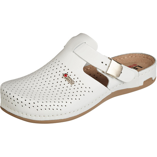 Сабо Leon белые (мод. MED950), р. 36