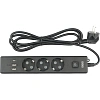 Удлинитель Power Cube, 3р/1.9м выкл.,3USB, 3.5кВт,16А,3x1,0 черн(PC-6B-2M)