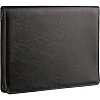 Папка деловая из кож/зам из кож/зам ЛИДЕР м129 с зажимом, черный, Россия