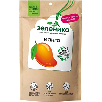 Манго Зеленика Здоровый фруктовый перекус 20 г
