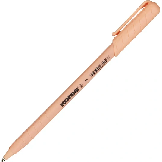 Ручка шариковая неавтомат. KORES Pastel K0R-M,син,масл,асс. 37086