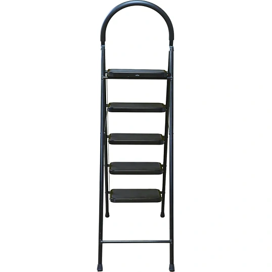 Стремянка Алюмет с широкими ступенями стальная, 5 ступеней МСН205