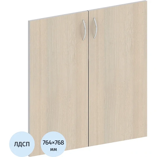 Двери Easy ЛДСП (2шт.) 908847 св.дуб/серый В760