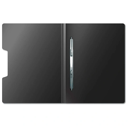 Скоросшиватель пластиковый с пруж.мех. Attache Digital, черный