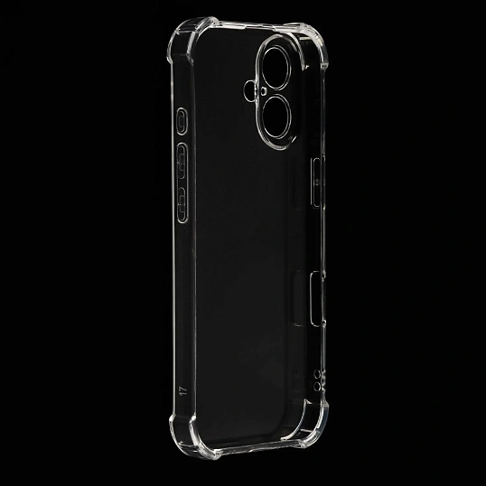Чехол RedLine iBox Crystal для iPhone 17, с усил.углами, силикон, прозр