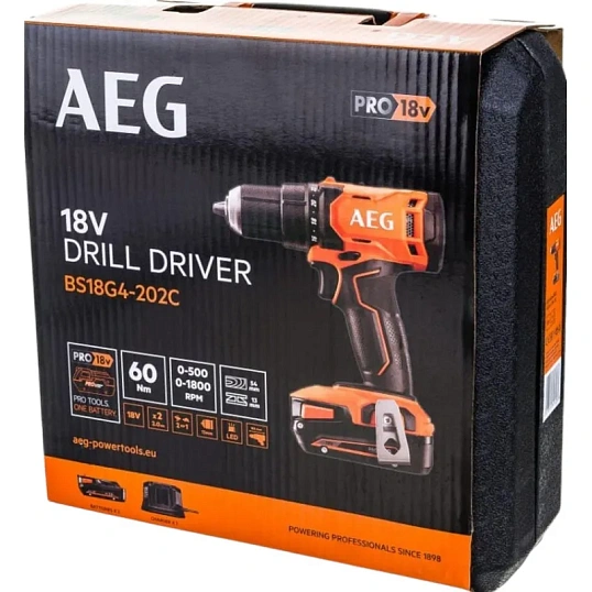 Дрель-шуруповерт AEG BS18G4-202C 4935478630