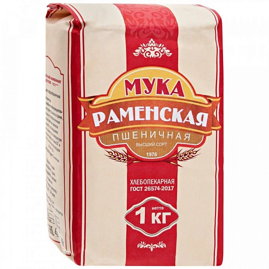 Мука 1 кг в/с Раменская