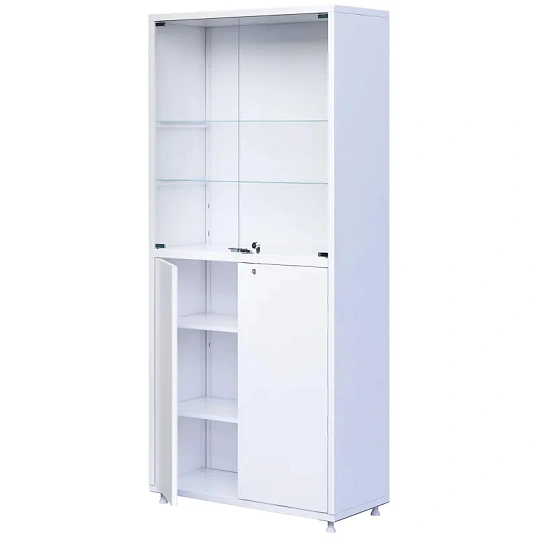 Шкаф MEG_медицинский 2секц.двухств. ШМ-02 МСК-647.02/06 ст/мет,700х320х1655
