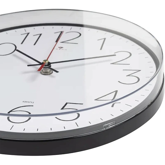 Часы настенные круг d=25см, основание черное Классика арт.2524-002