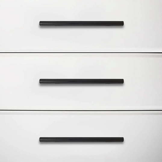 Ручка УЗК_скоба меб.StahlBuro A8925-128 (16645) BL матовый черный 2шт/уп