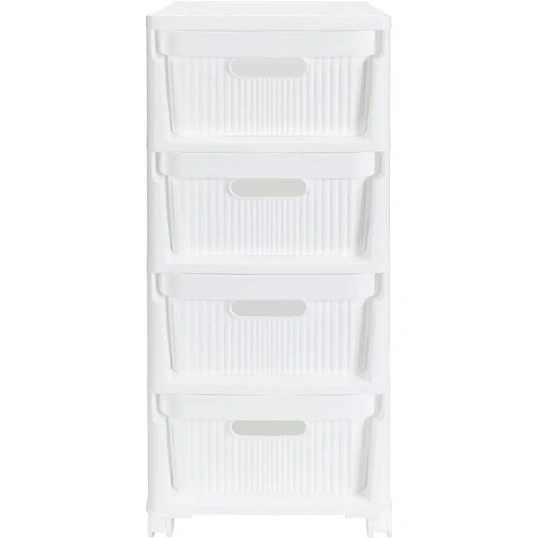 Комод BP_на колесах Velvet, 4 ящика,300х385х690 ММ (Белый)