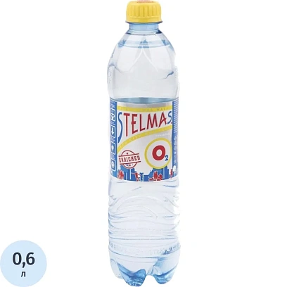 Вода питьевая Стэлмас О2 Кислород негаз 0,6л. ПЭТ