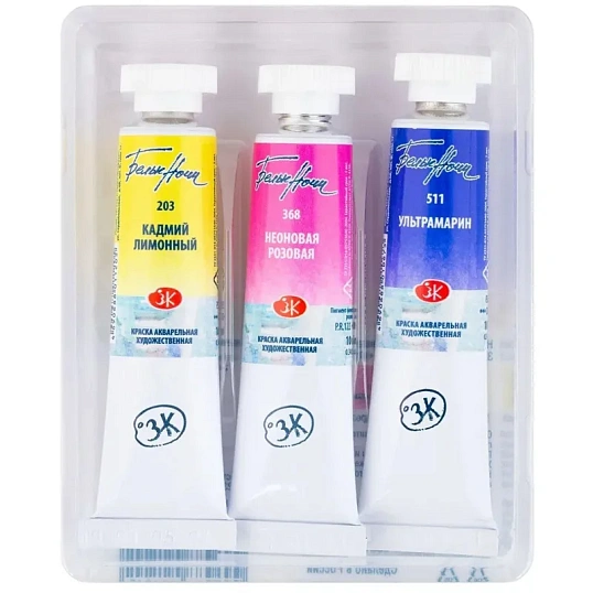Краски акварельные Белые Ночи Флора 10мл х3тубы/наб коррекс 191351925