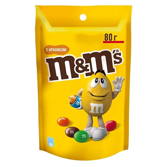 Драже M&M`s с арахисом, 80г