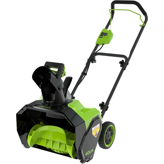 Снегоуборщик аккумуляторный Greenworks G40ST40, 40V АКБ 4 Ач и ЗУ 2603607UB